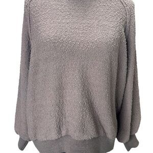 Umgee Gray textured oversized sweater Size L